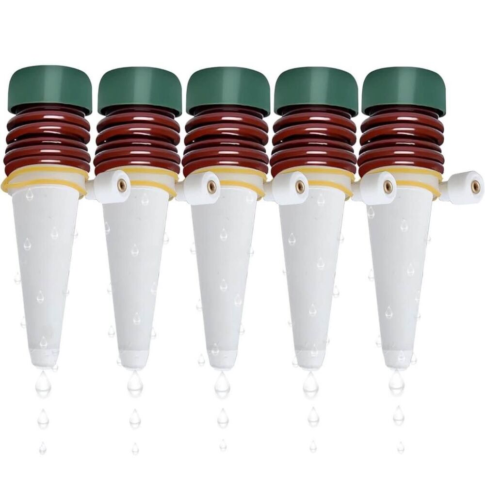 (5 Pieces) Classic Plant Watering Stakes|Suitable for Daily Home or Vacation